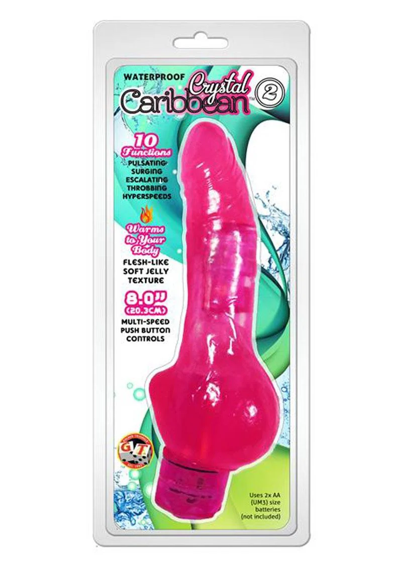 Crystal Caribbean Number 2 Jelly Vibrator - Image 2