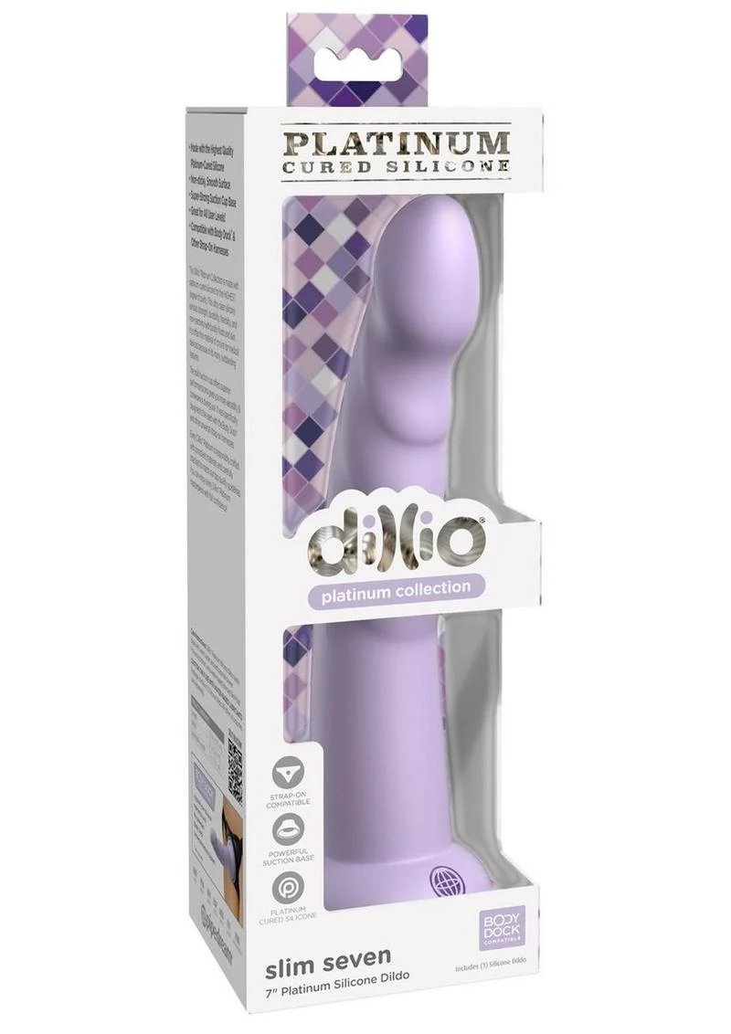 Dillio Platinum Slim Seven Silicone Dildo - Image 2