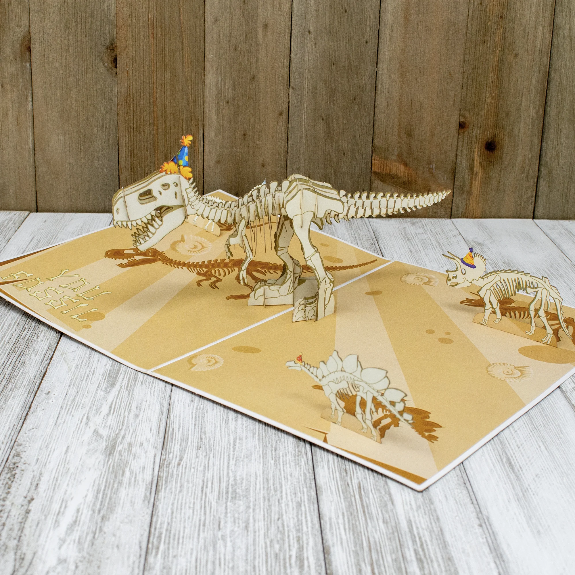 Dirty Pop Cards - Birthday Fossil Funny 3D Pop-Up Jurassic Dinosaur Card - Image 5
