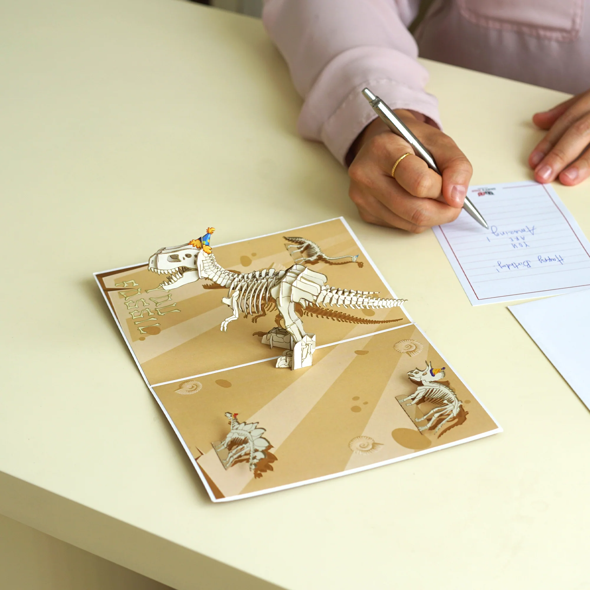 Dirty Pop Cards - Birthday Fossil Funny 3D Pop-Up Jurassic Dinosaur Card - Image 6