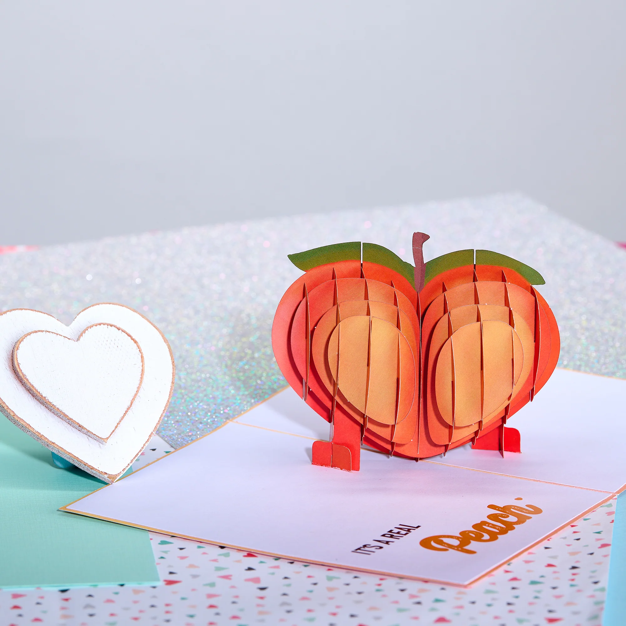 Dirty Pop Cards - It’s Peachy Funny 3D Pop-Up Cheeky Birthday Card - Image 4