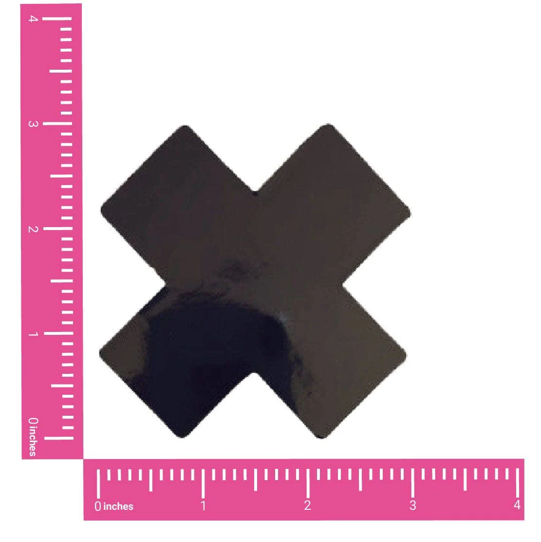 Dom Squad Black Wet Vinyl  X Factor Nipple Cover Pasties - Image 2