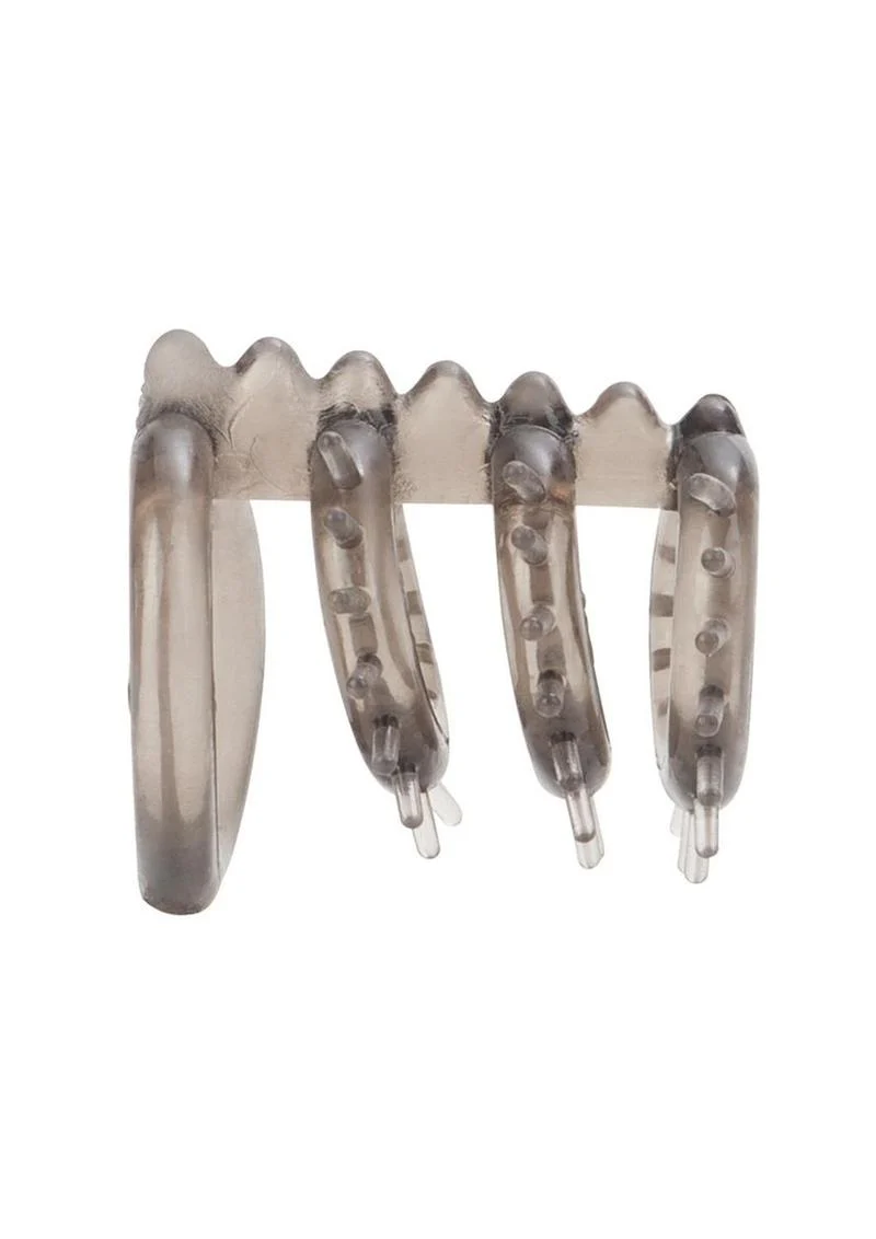 Dr. Joel Kaplan Support Master Triple Ticklers Cock Ring - Image 4