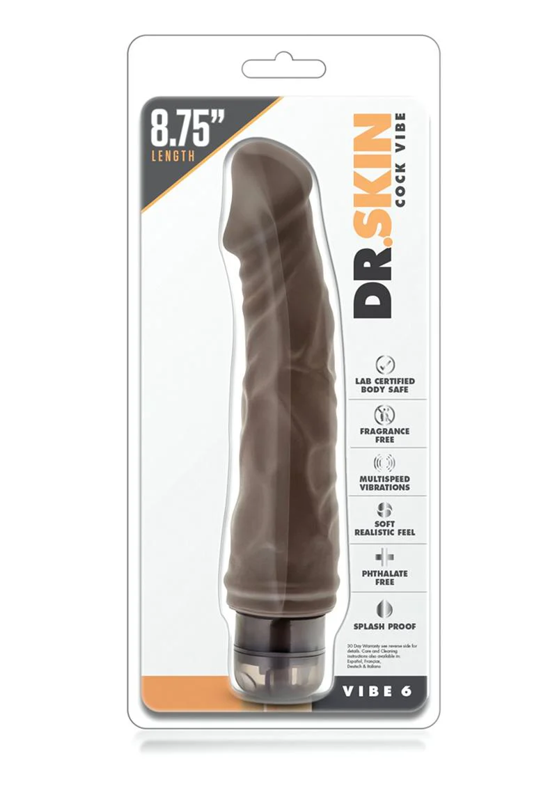 Dr. Skin Cock Vibe 6 Vibrating Dildo - Image 2