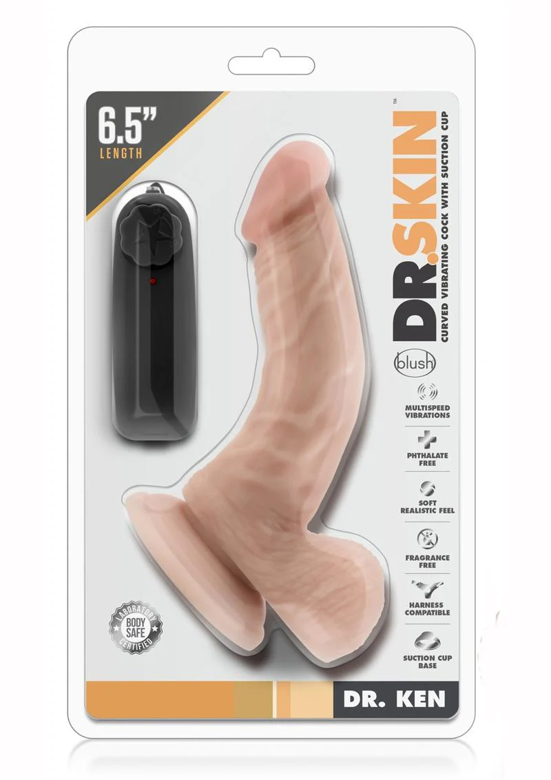 Dr. Skin Dr. Ken Vibrating Dildo with Remote Control - Image 2