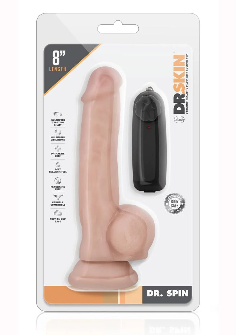 Dr. Skin Dr. Spin Gyrating Dildo with Suction Cup - Image 10