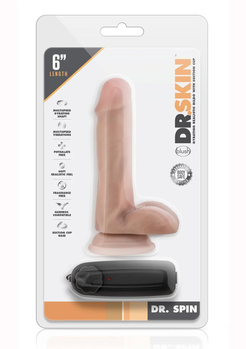 Dr. Skin Dr. Spin Gyrating Dildo with Suction Cup - Image 2