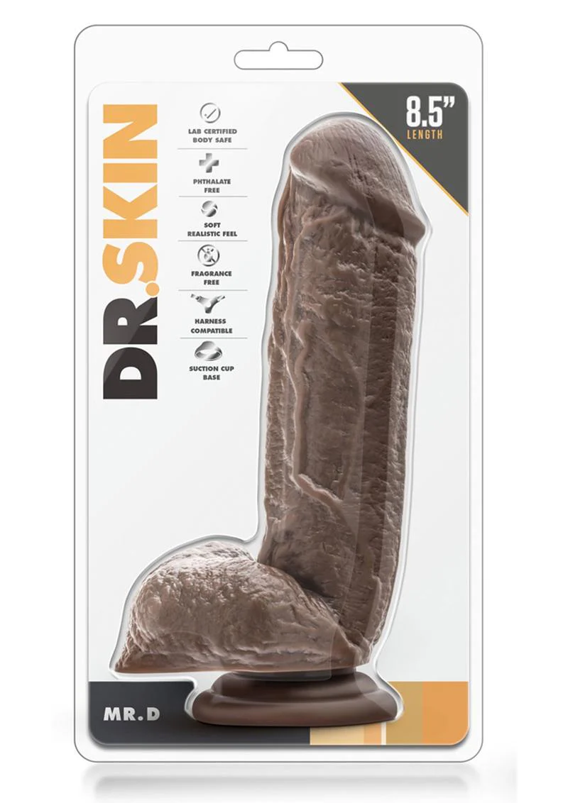 Dr. Skin Mr. D Dildo with Balls and Suction Cup - Image 2