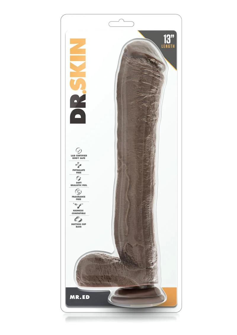 Dr. Skin Mr. Ed Dildo with Balls and Suction Cup - Image 2