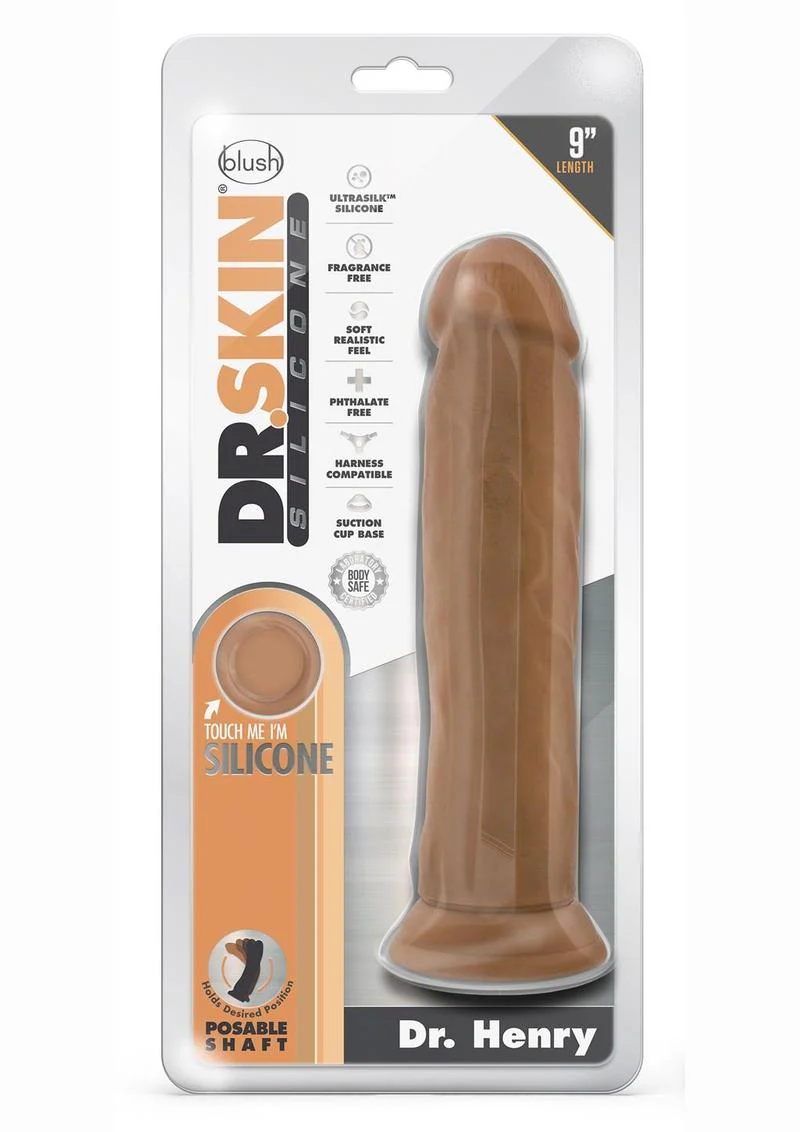 Dr. Skin Silicone Dr. Henry Dildo with Suction Cup - Image 2