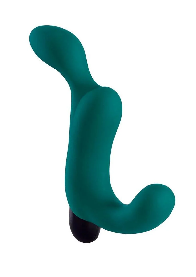 Duke Silicone Vibrating Prostate Anal Plug - Deep Sea - Image 3