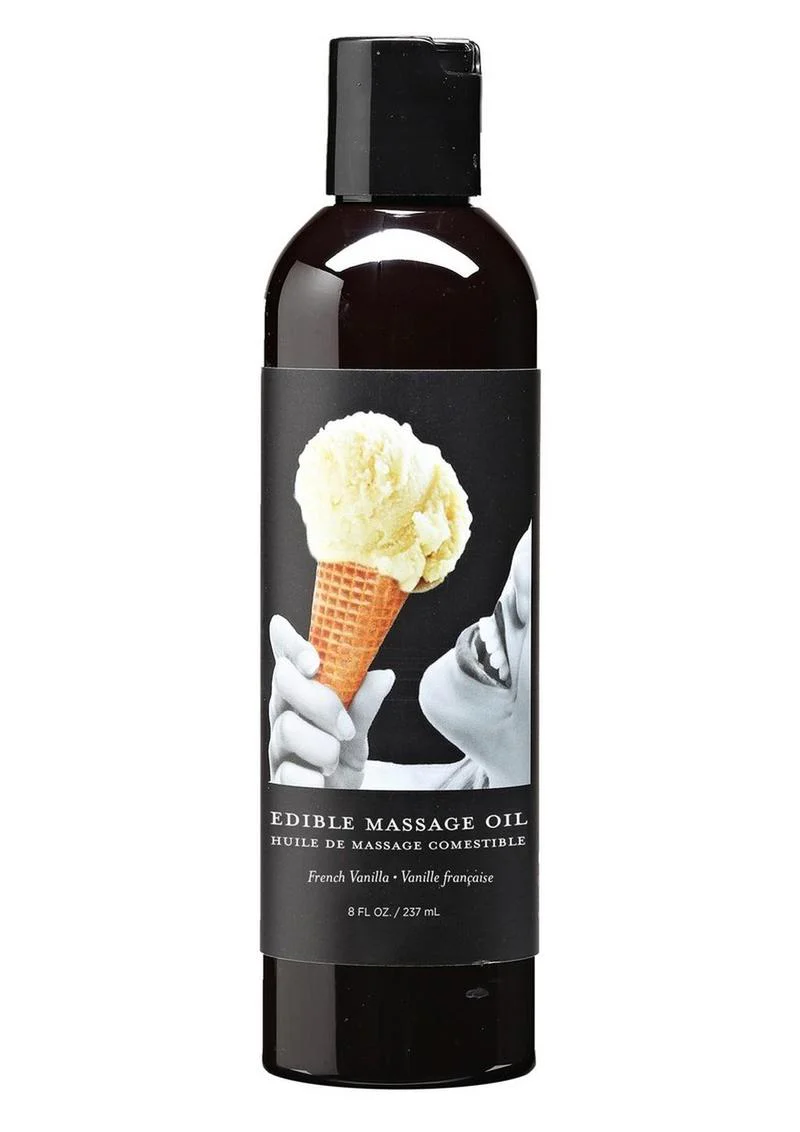 Earthly Body Hemp Seed Edible Massage Oil French Vanilla - Image 2