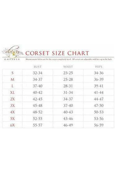 Elegant 4-Piece Brocade Bunny Corset Costume Steel Boned Themed Outfit - Image 5