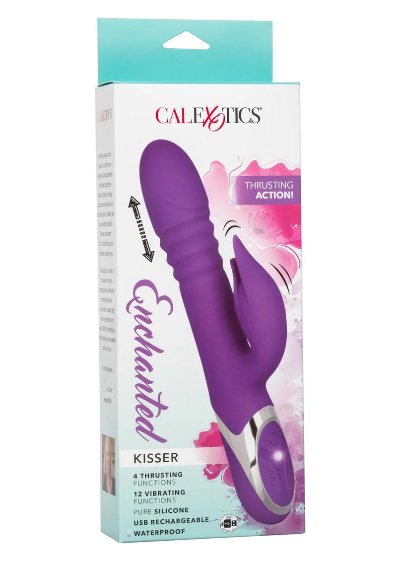 Enchanted Kisser Rechargeable Silicone Thrusting Rabbit Vibrator - Image 2