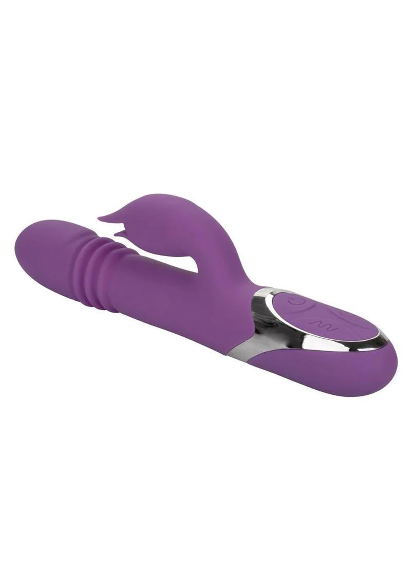 Enchanted Kisser Rechargeable Silicone Thrusting Rabbit Vibrator - Image 4