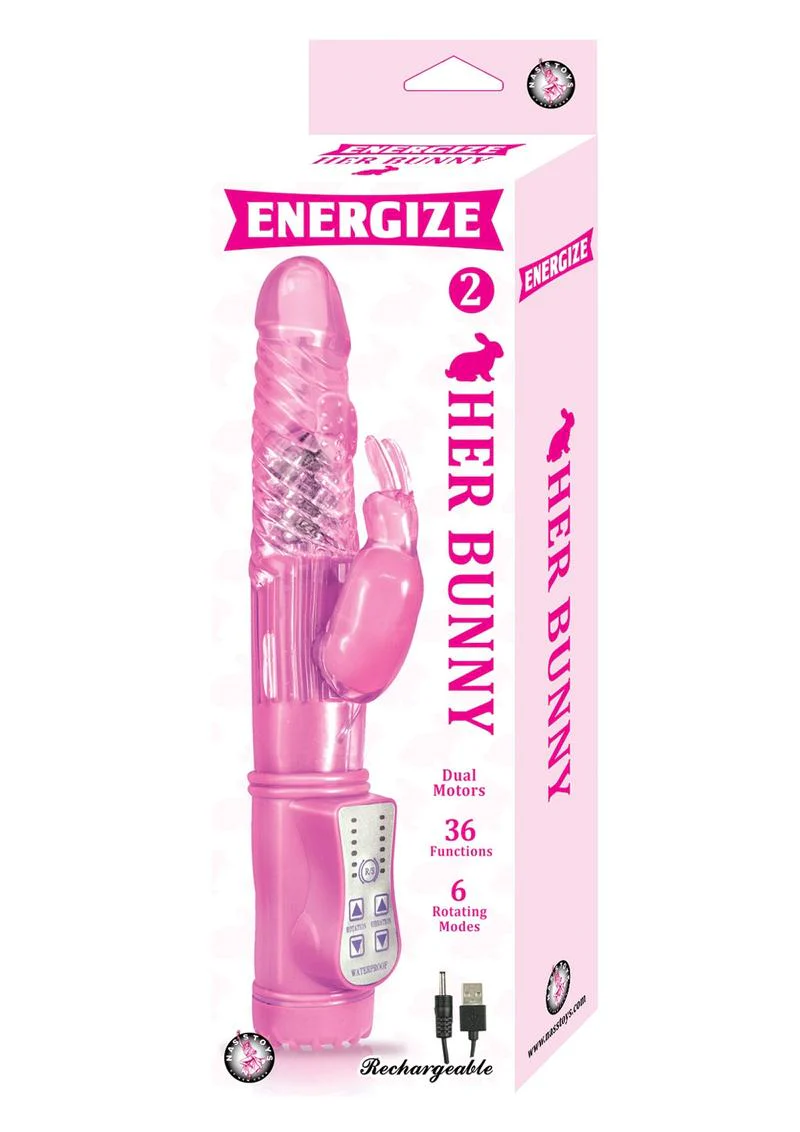 Energize Her Bunny 2 Dual Motor Rechargeable Rabbit Vibrator - Image 2