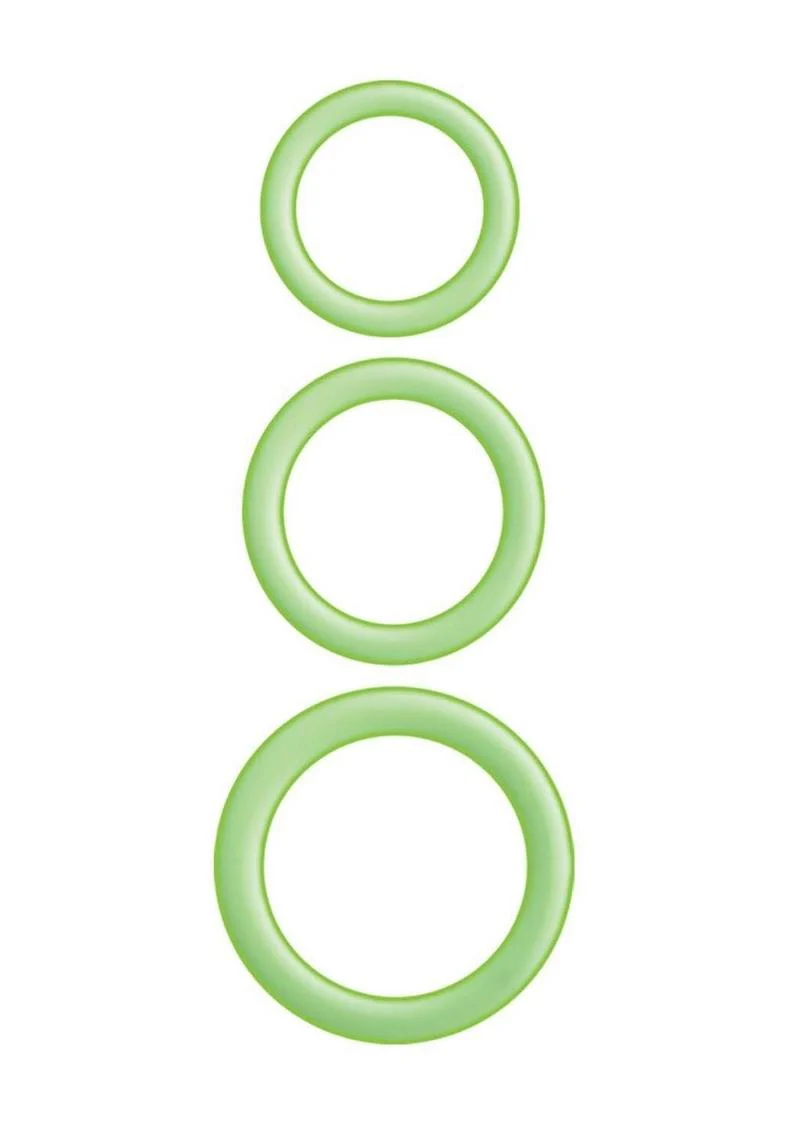 Enhancer Glow Rings Silicone Cockring - Image 3