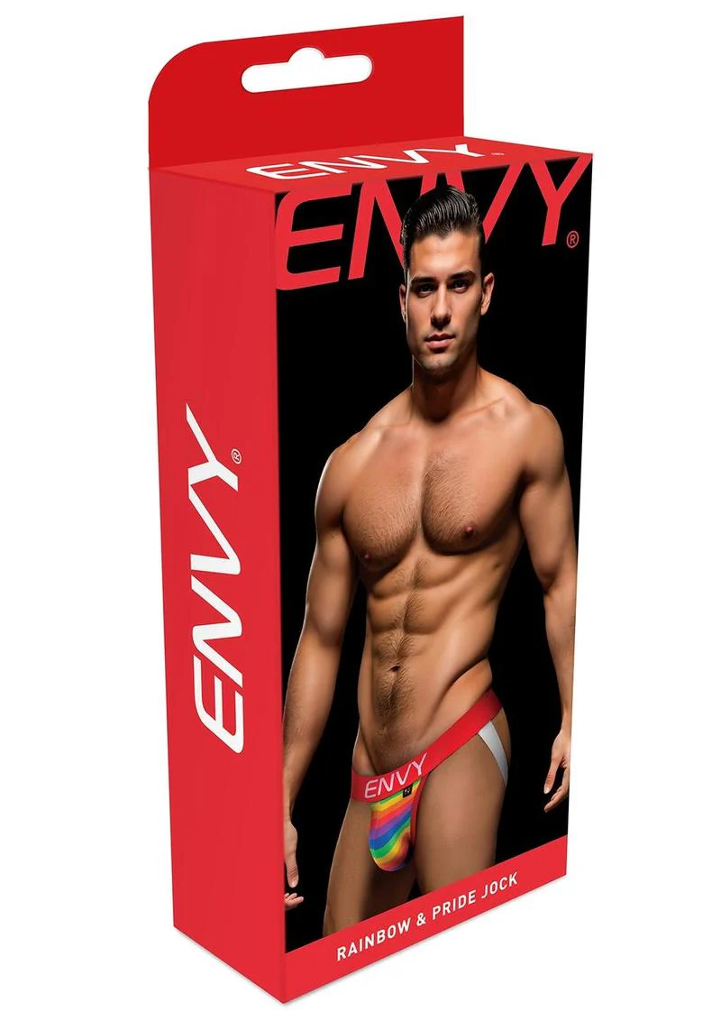 Envy Rainbow Pride Jock-Red-Ml - Image 3