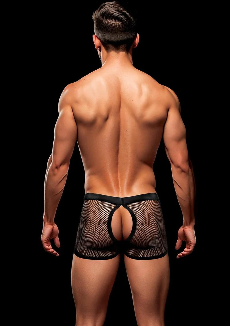 Envy Snap Down Mesh Boxer Briefblack-Lxl - Image 2