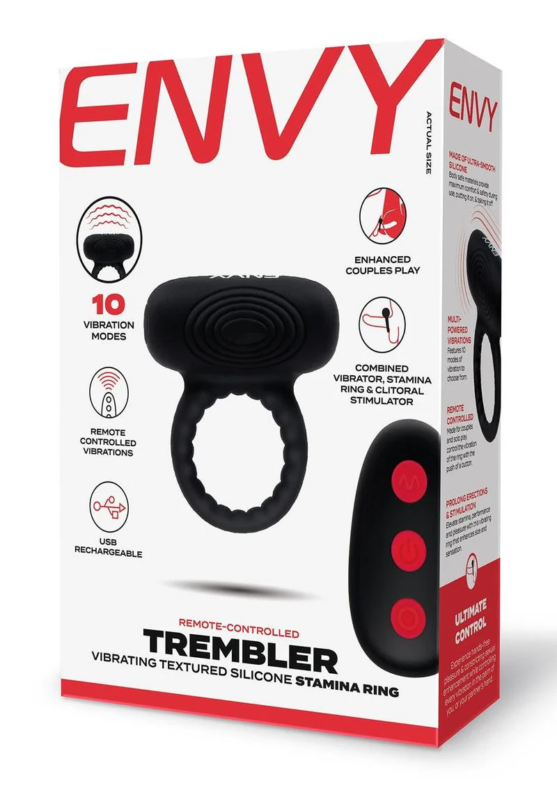 Envy Trembler Remote Vibe Stamina Ring