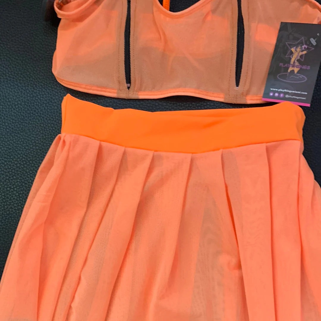Exclusive Playthings Sheer 2pc Zipper Top and Skirt - Image 8