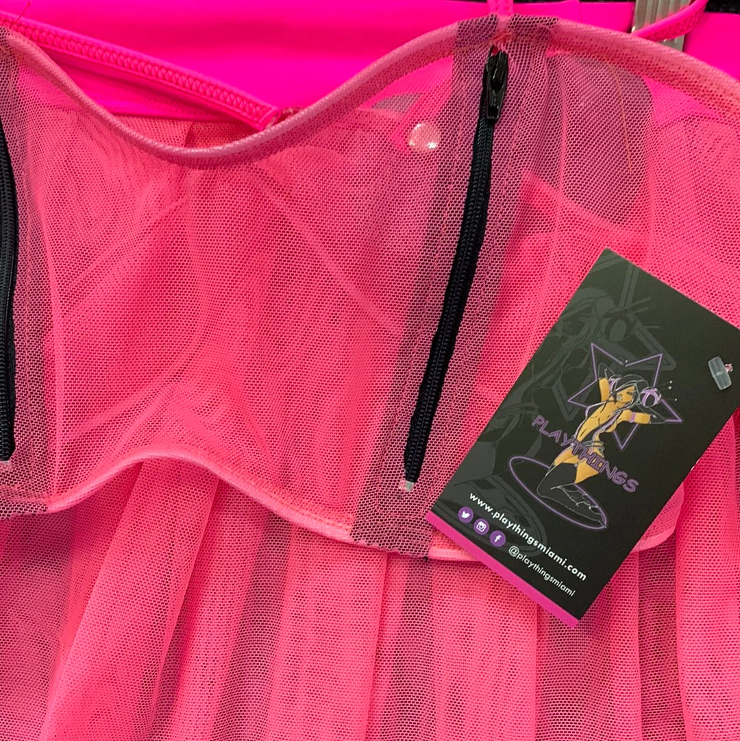 Exclusive Playthings Sheer 2pc Zipper Top and Skirt - Image 6