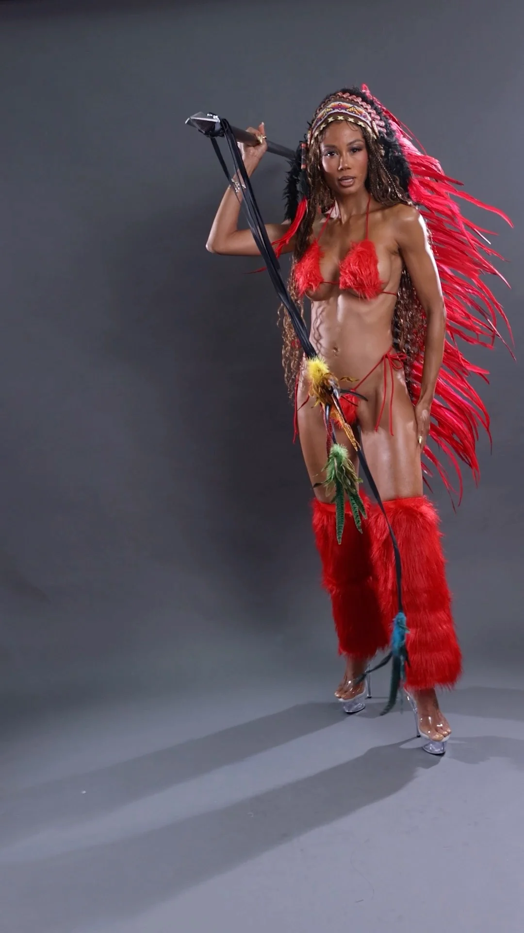Exclusive Red Warrior Costume - Image 9