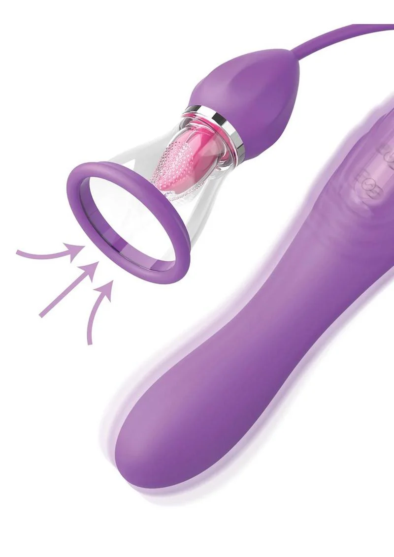 Fantasy For Her Ultimate Pleasure Max Rechargeable Silicone Vibrator with Clitoral Stimulator - Image 4