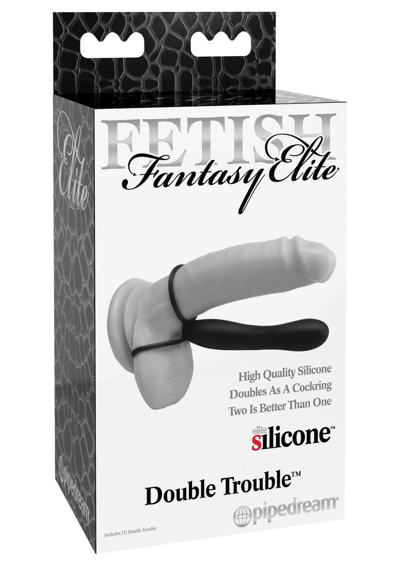 Fetish Fantasy Elite Double Trouble Silicone Male Strap-On Dildo Waterproof - Image 2