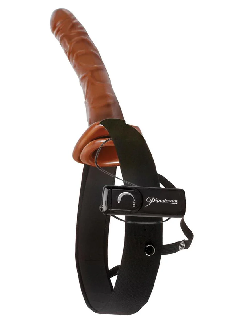 Fetish Fantasy Series Chocolate Dream Vibrating Hollow Strap-On - Image 3