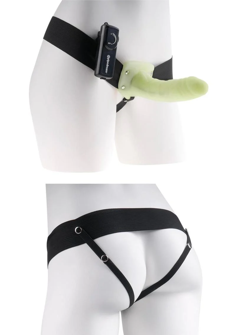 Fetish Fantasy Series For Him Or Her Vibrating Hollow Strap-On Dildo and Adjustable Harness with Remote Control - Image 4