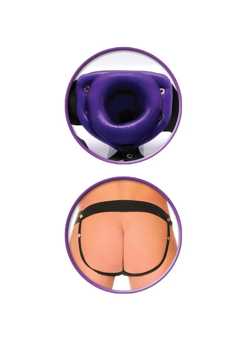 Fetish Fantasy Series For Him Or Her Vibrating Hollow Strap-On Dildo and Adjustable Harness with Remote Control - Image 9