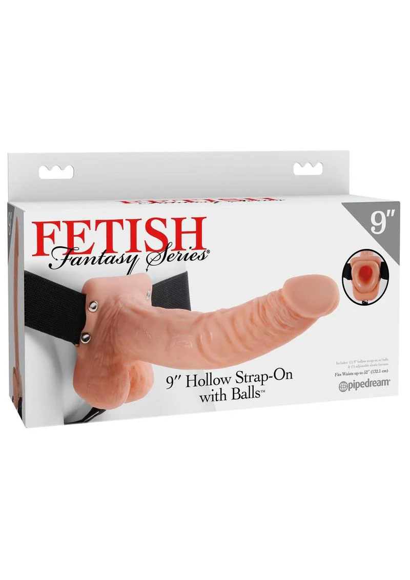 Fetish Fantasy Series Hollow Strap-On Dildo with Balls and Stretchy Harness - Image 11