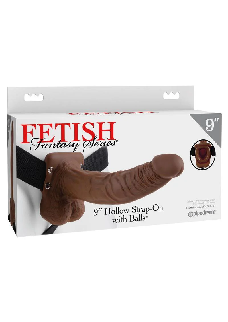 Fetish Fantasy Series Hollow Strap-On Dildo with Balls and Stretchy Harness - Image 8