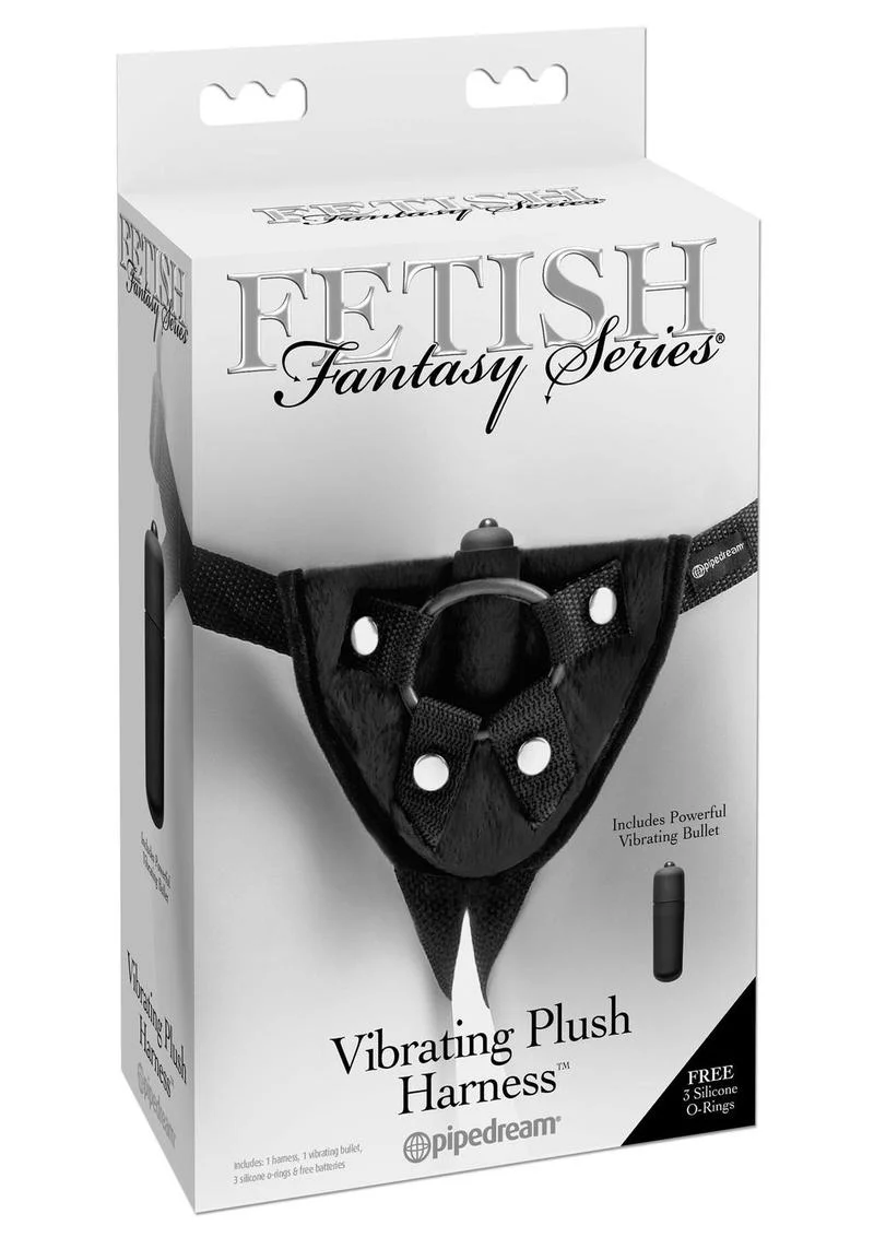 Fetish Fantasy Series Vibrating Plush Adjustable Harness - Image 2