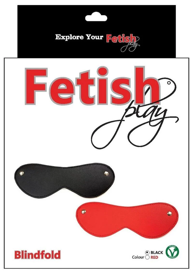 Fetish Play Blindfold Vegan Leather - Image 3