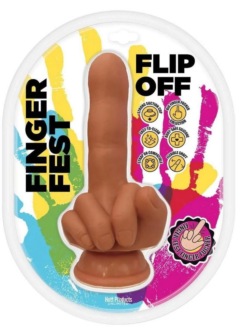 Finger Fest Flip Off Silicone Dildo - Image 2