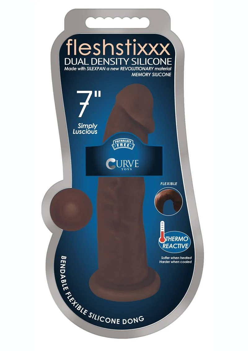 Fleshstixxx Dual Density Silicone Bendable Dong - Image 10