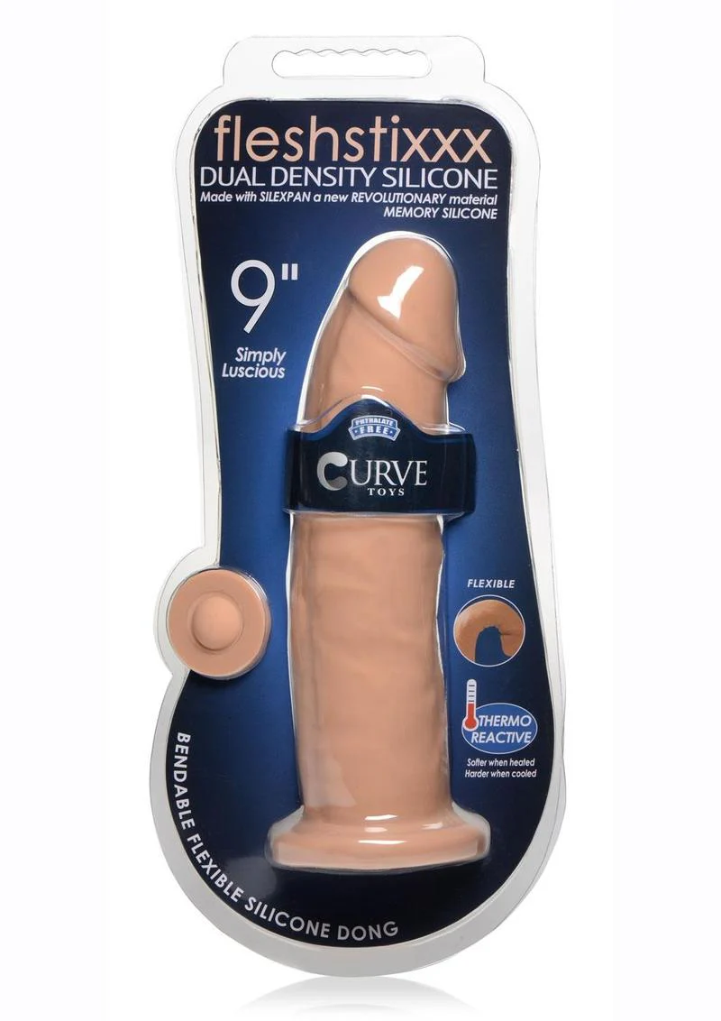 Fleshstixxx Dual Density Silicone Bendable Dong - Image 13