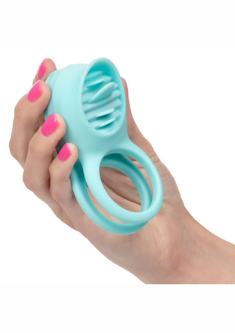 French Kiss Enhancer Silicone Rechargeable Cock Ring - Image 3