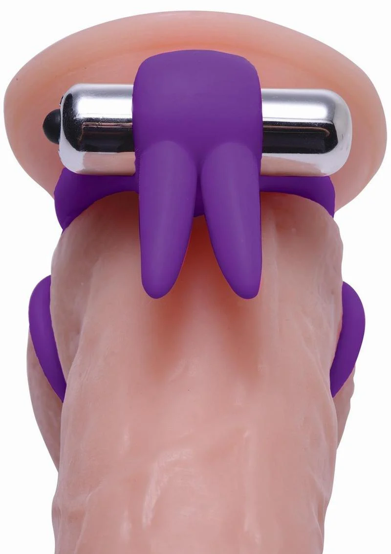 Frisky Throbbin Hopper Cock and Ball Ring with Vibrating Clit Stimulator - Image 3