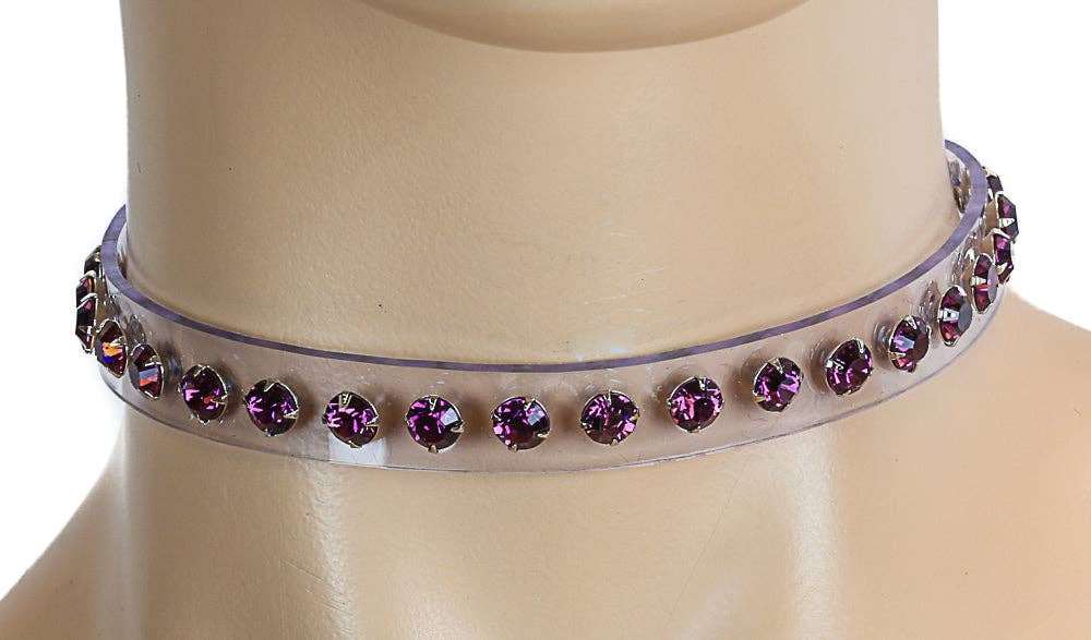 RHINESTONE CLEAR  CHOKER - Image 15