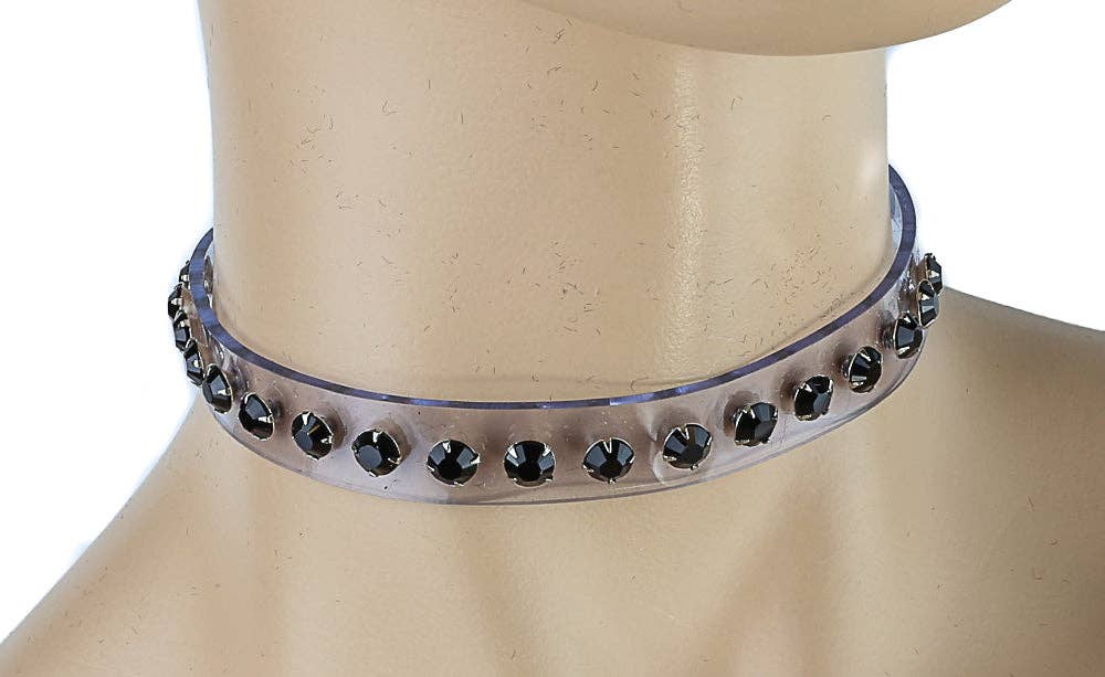 RHINESTONE CLEAR  CHOKER - Image 18