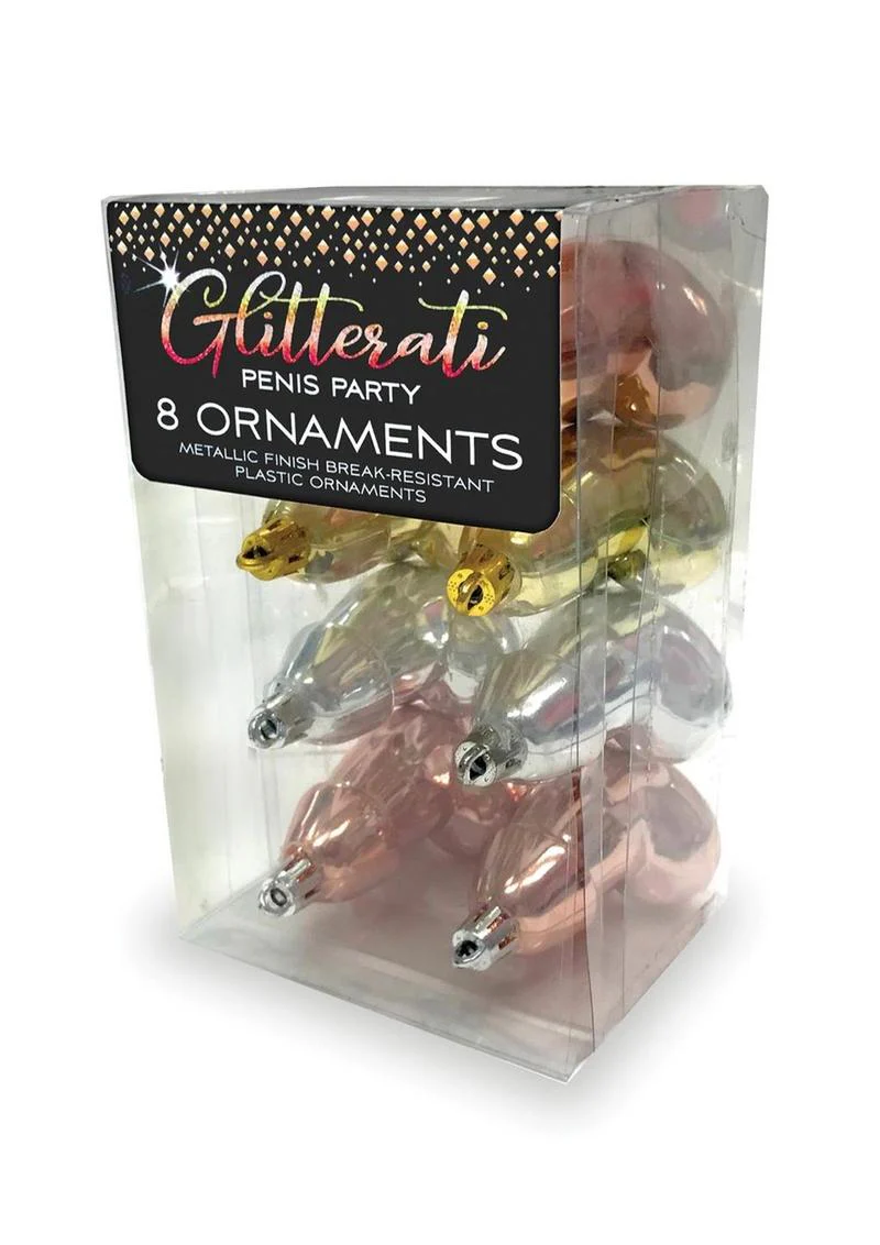 Glitterati Metallic Penis Ornaments - Image 2