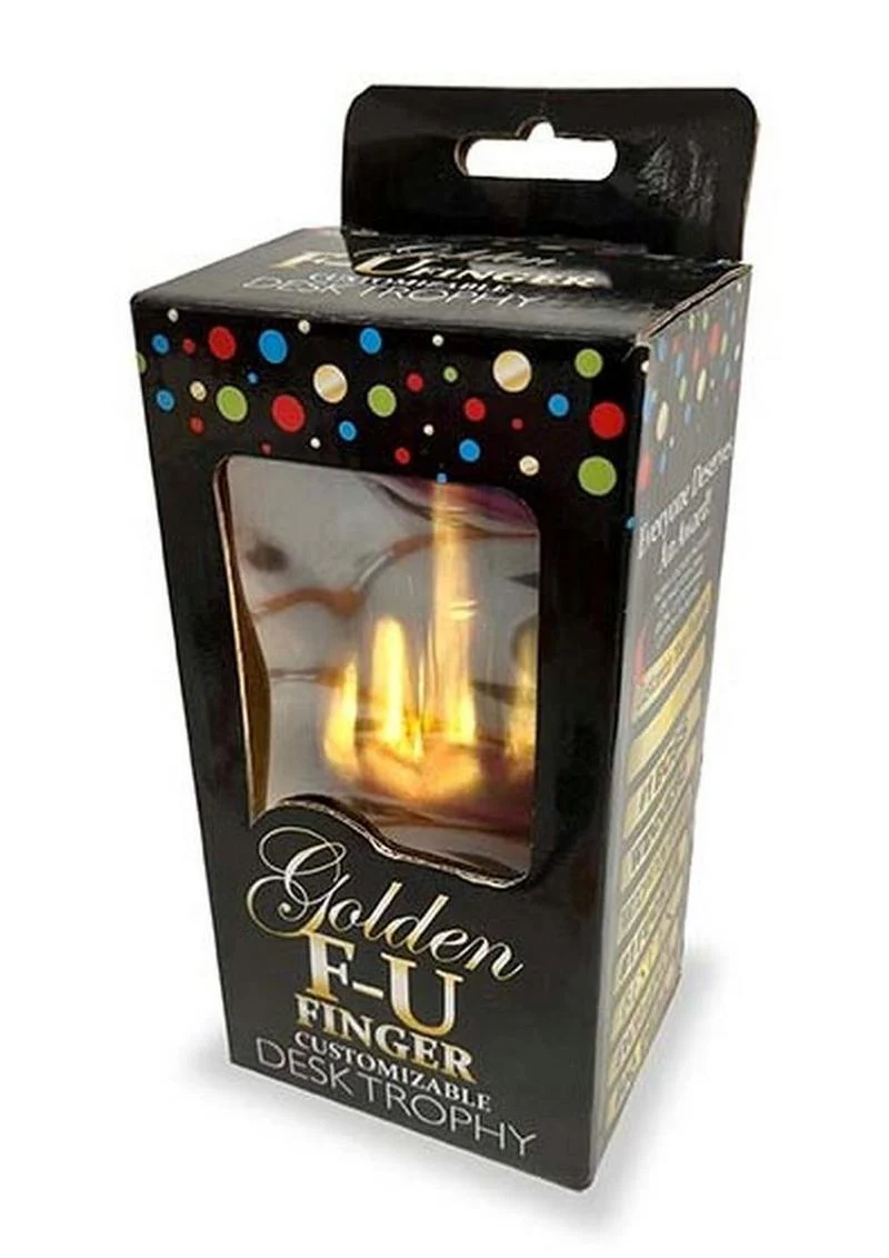 Golden F-U Finger Trophy