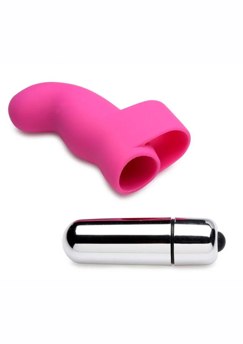 Gossip G-Thrill Silicone Finger Vibrator with Full Size Bullet - Image 3