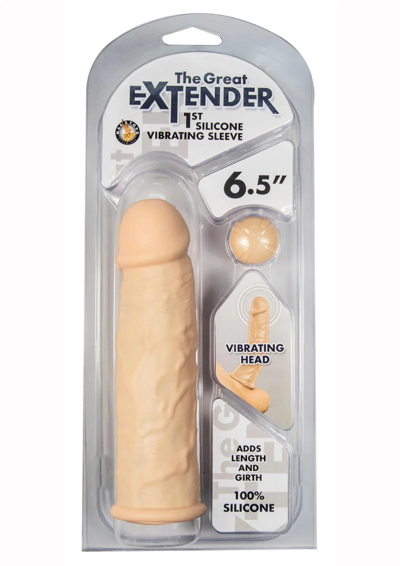 Great Extender 1st Silicone Vibrating Sleeve - Image 4