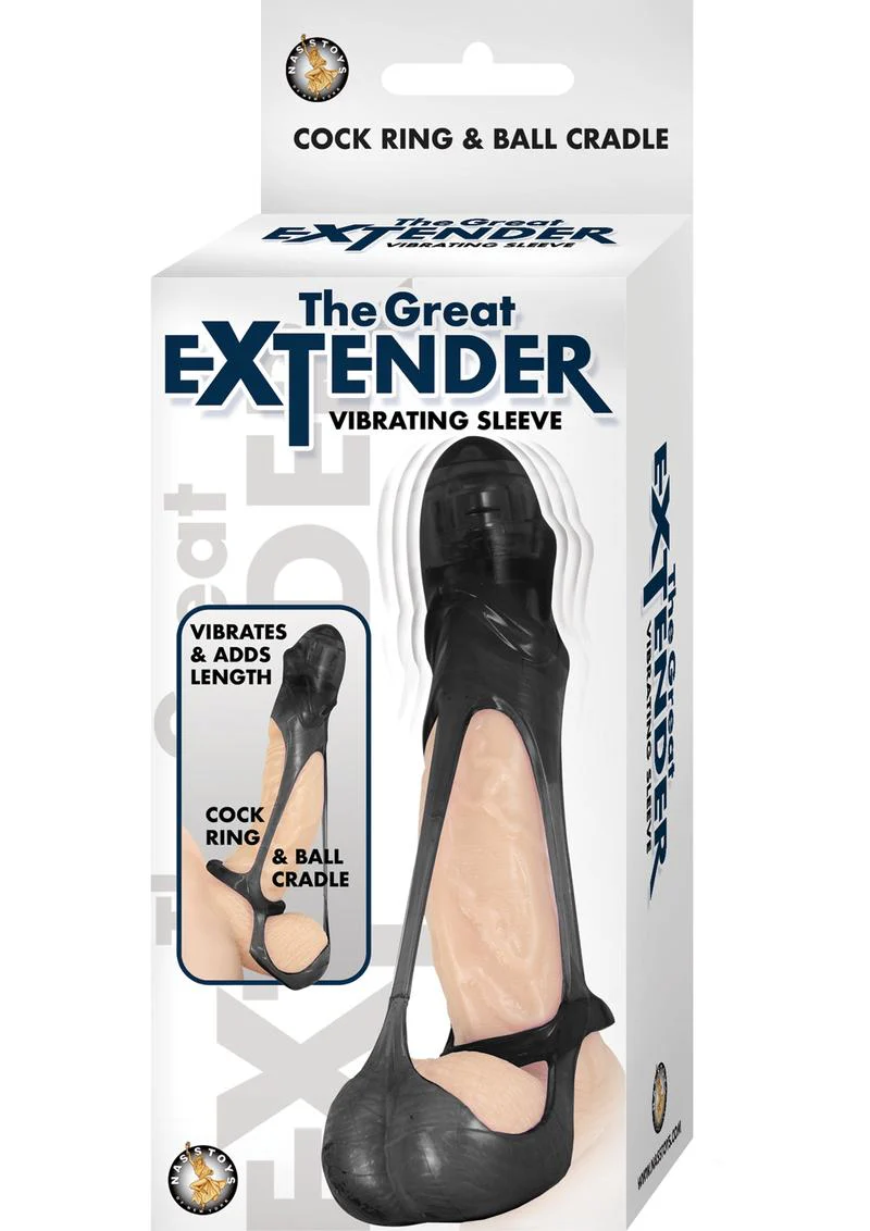 Great Extender Vibrating Sleeve Cock Ring and Ball Cradle - Image 2