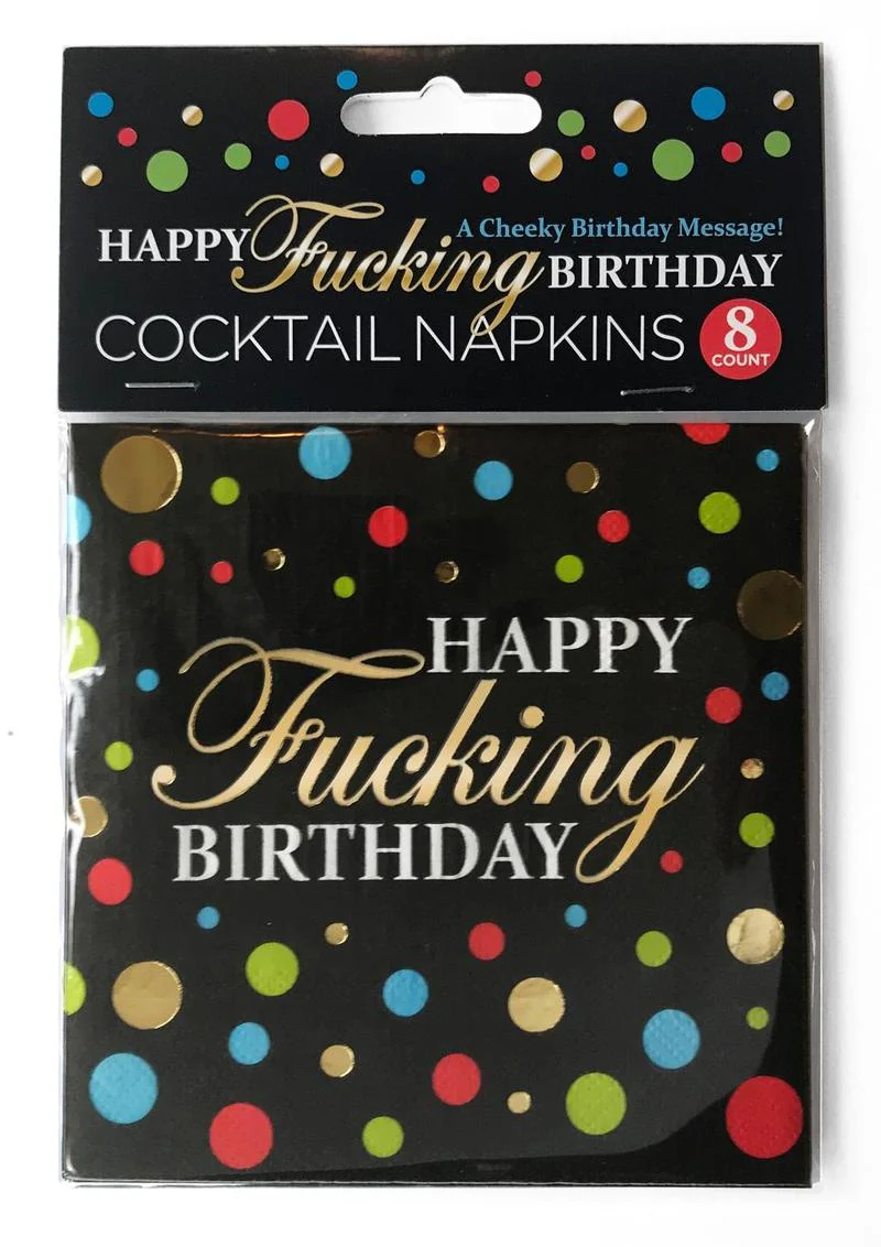 Happy F'n Birthday Napkins