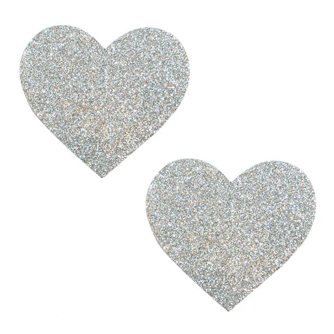 Heart Glitter Pasties Nipple Covers - Image 4